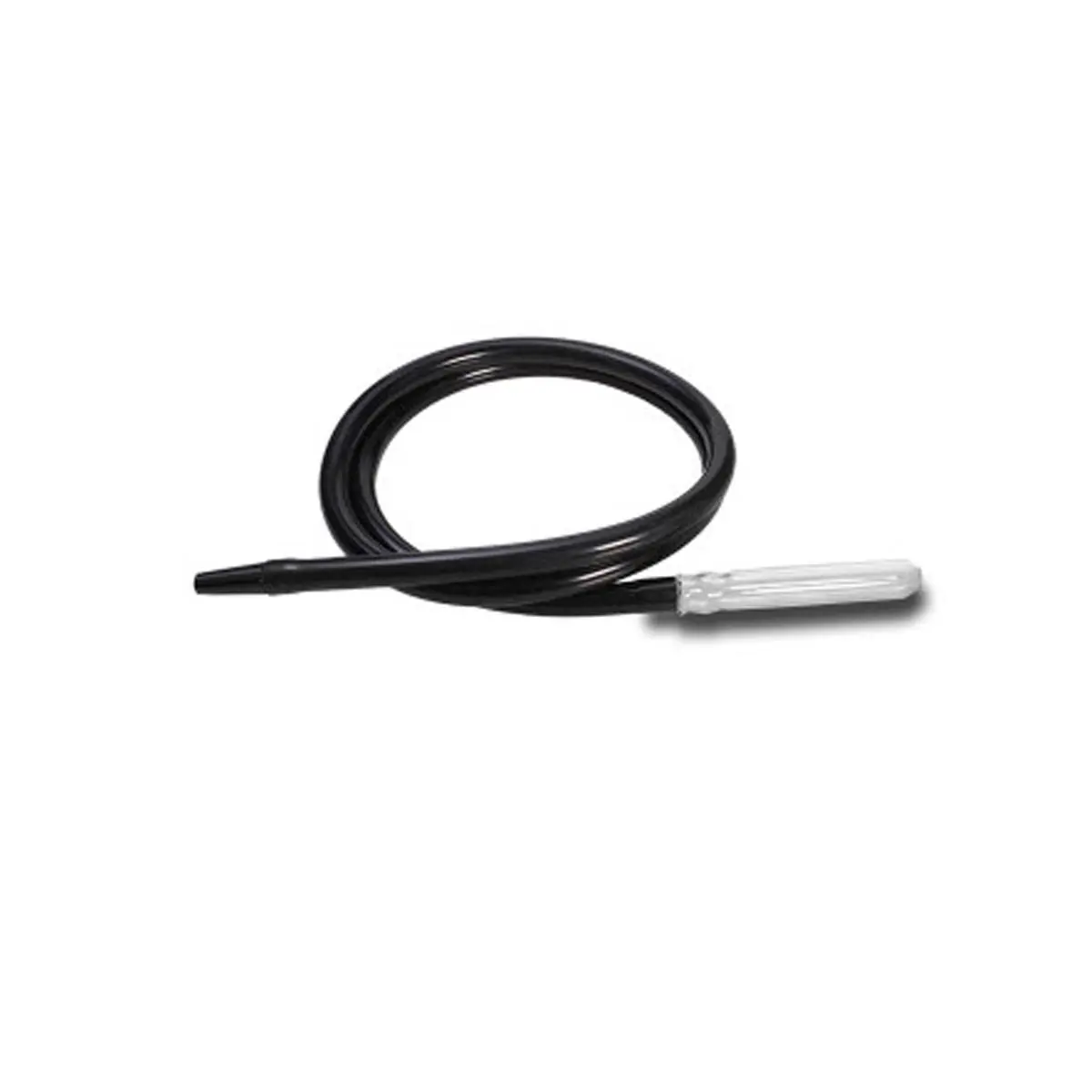 Shisha tuyau silicone noir + adaptateur