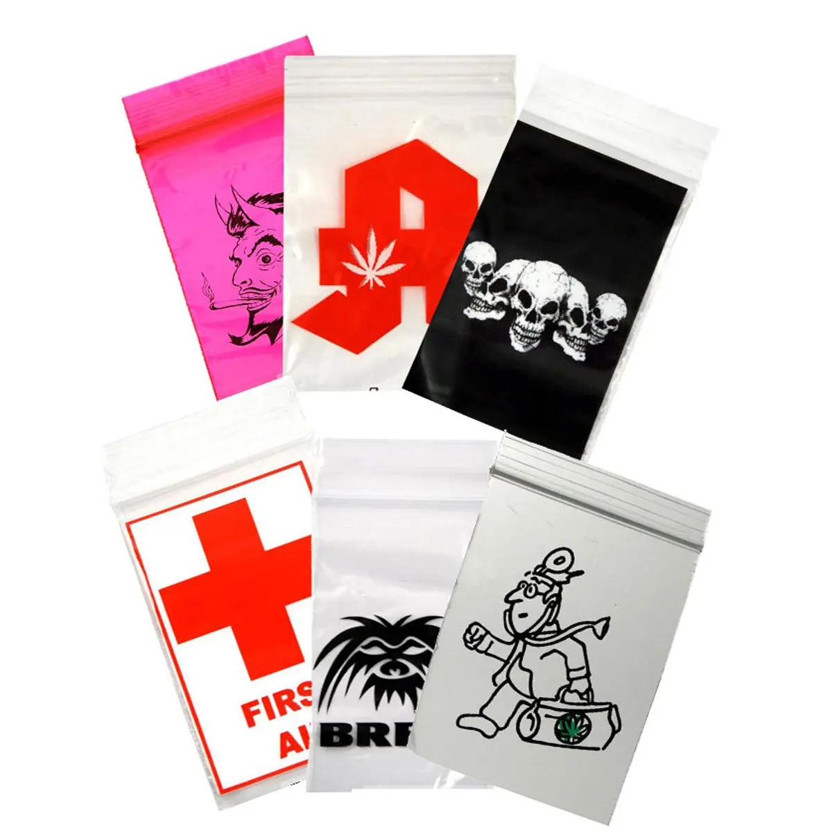 Sachets Zip "Motif"  100 pcs.