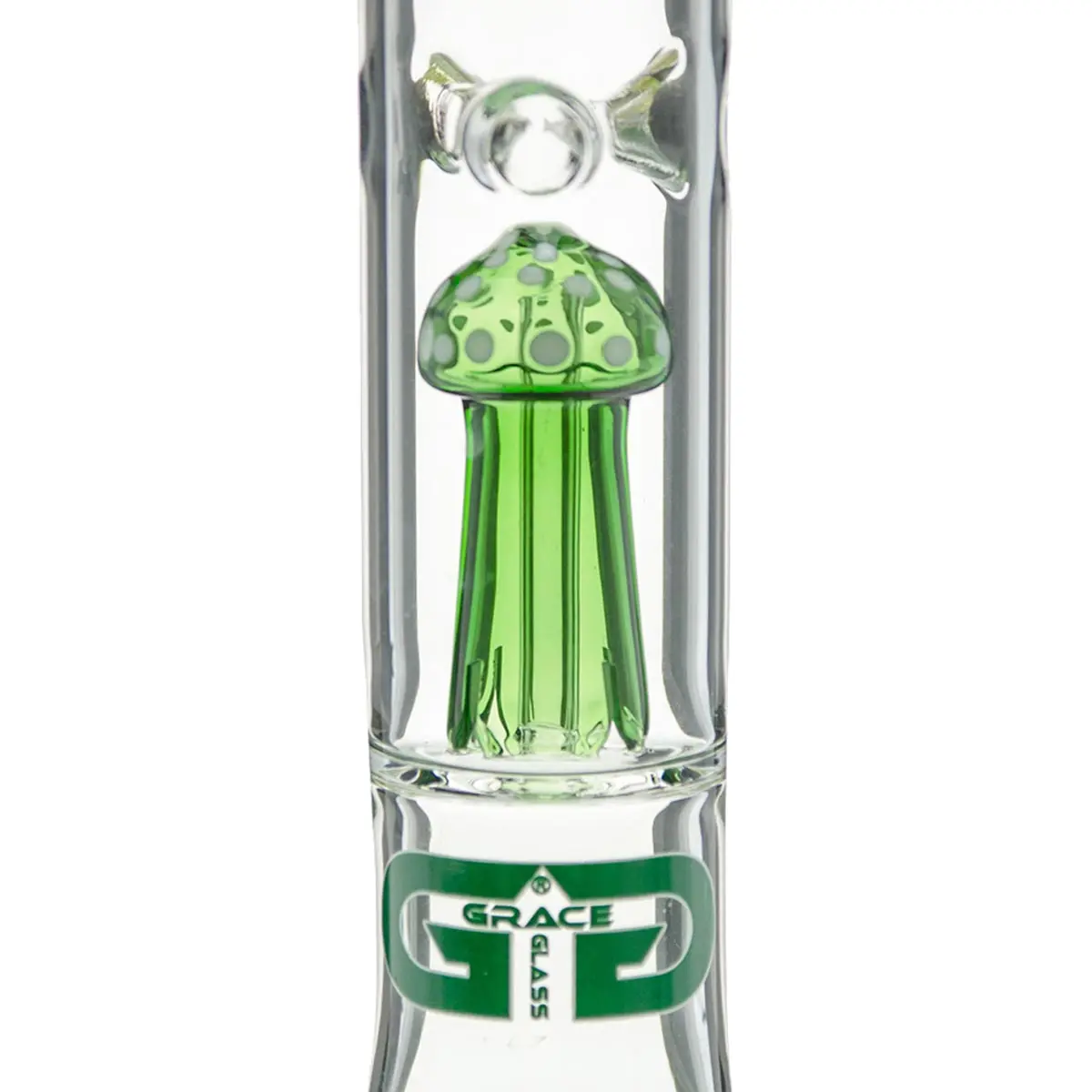 Grace Glass Bong en verre "Playful Green Patty" 50cm