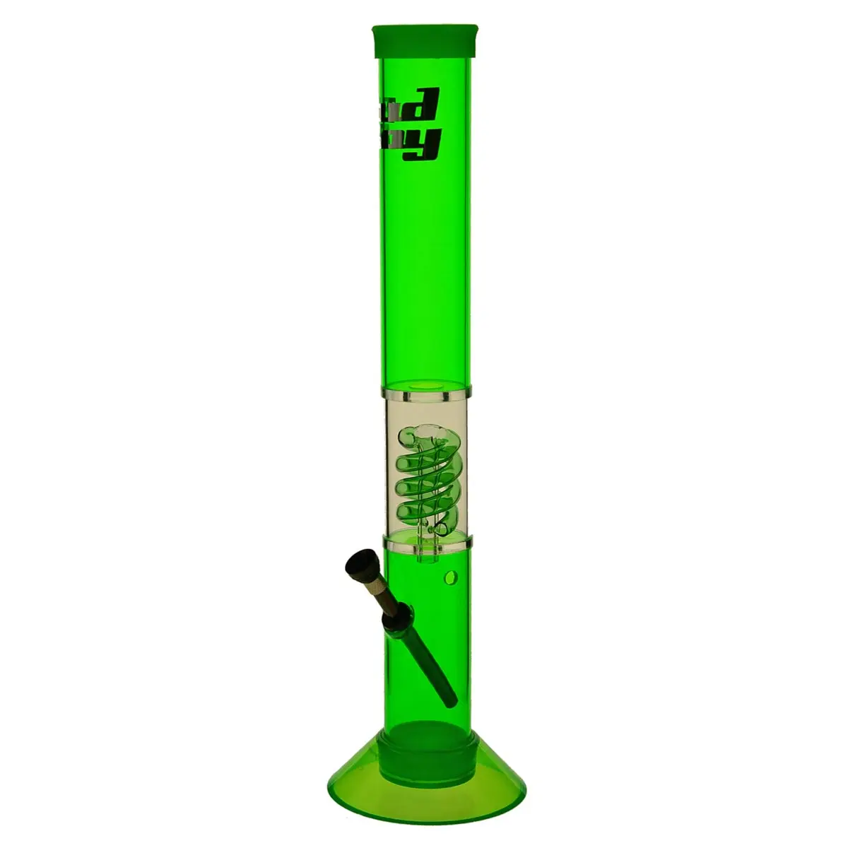 Bud Boy Bong en acrylique avec perc "Green Cane"