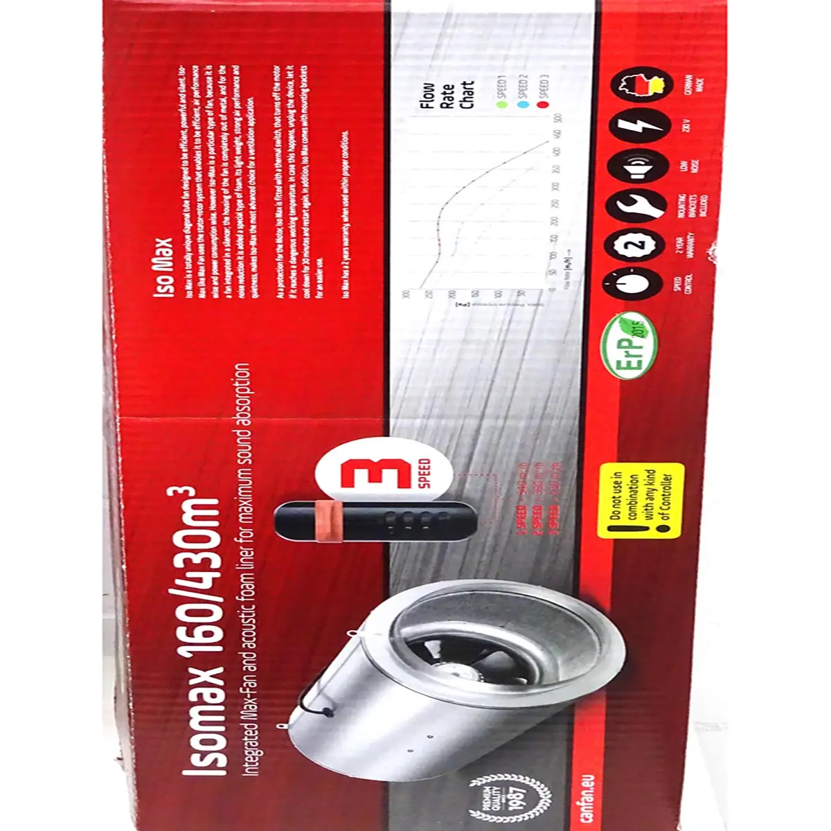 CAN Iso-Max 3-Speed 430m³/h