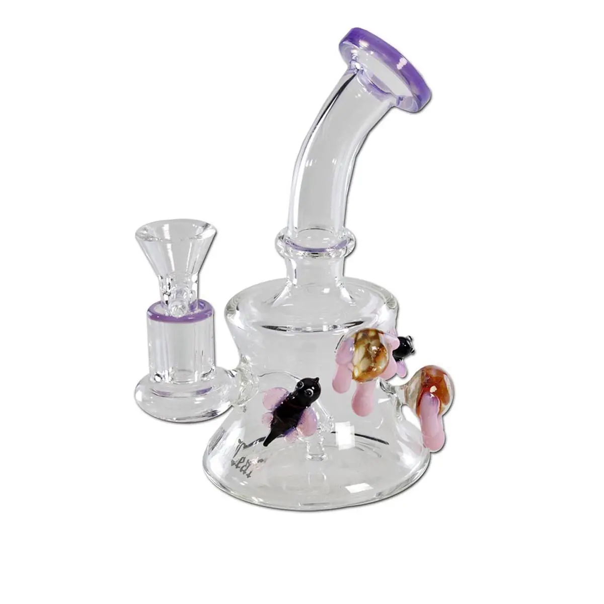 Bubble en verre 'Black Leaf' pour fines herbes et huile - Bees