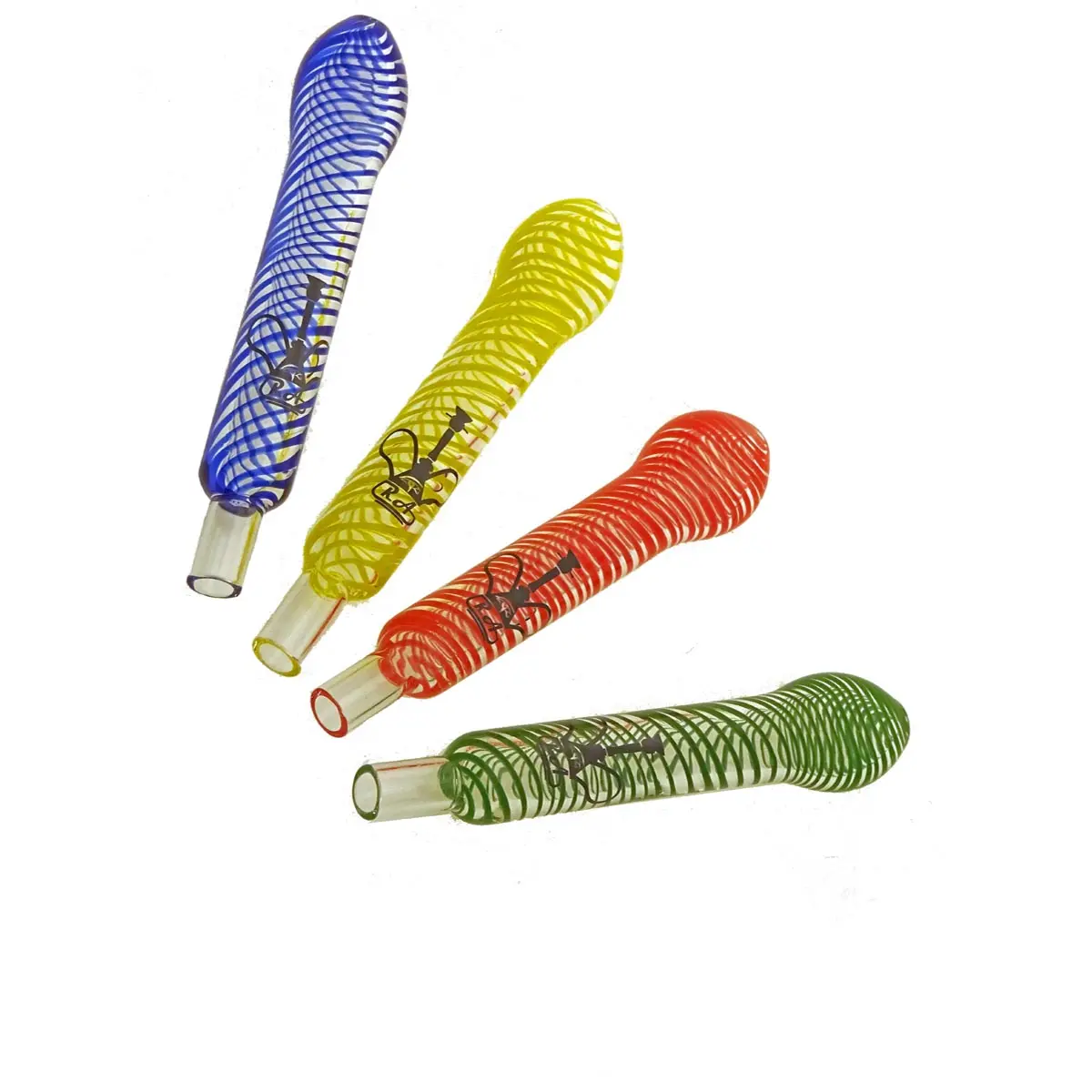 Embout buccal 'RA' Shisha en verre spiralé