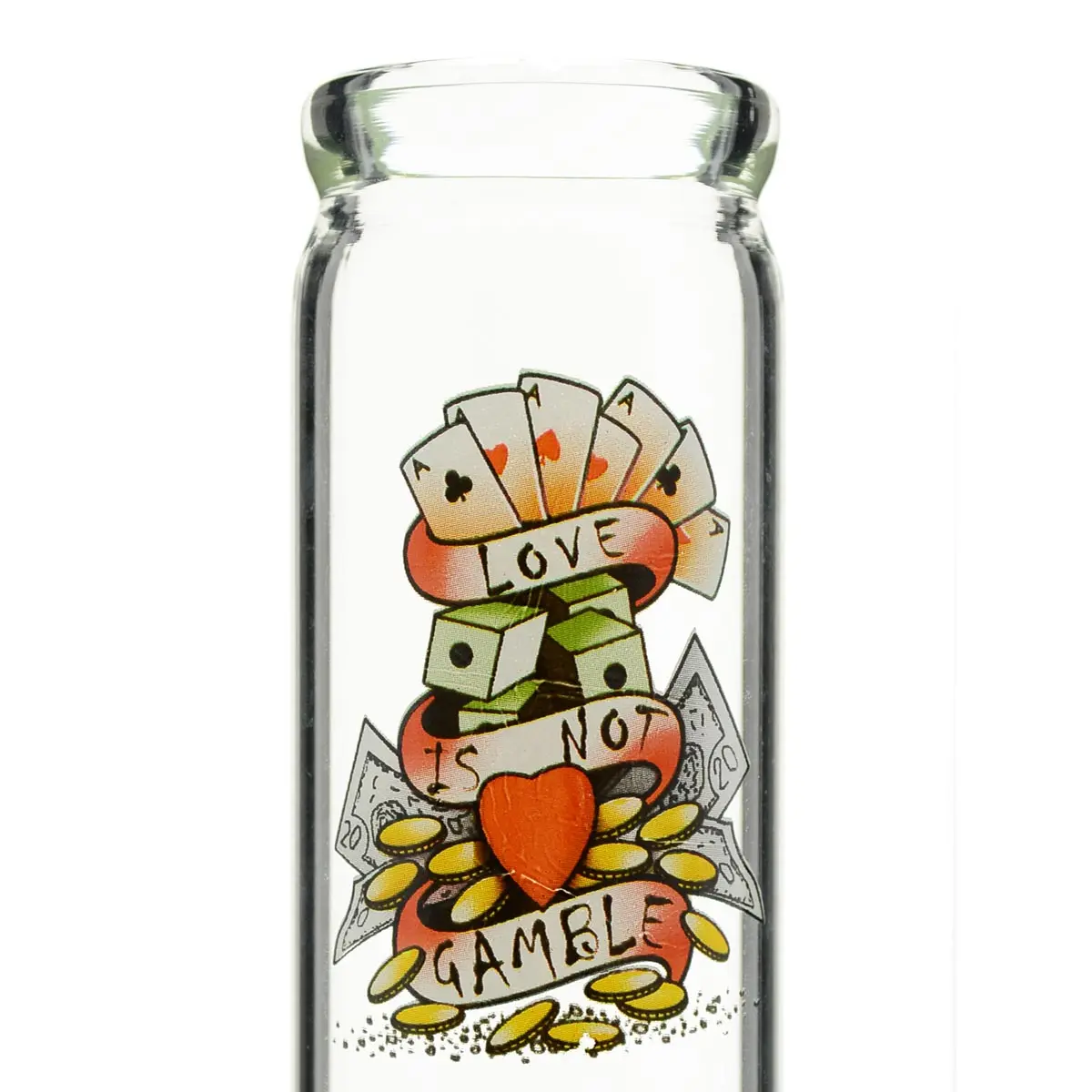 Bong en verre Tattoo 32cm