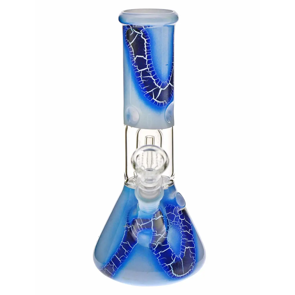 Black Leaf bong en verre "Snake" avec percolateur dôme Blue
