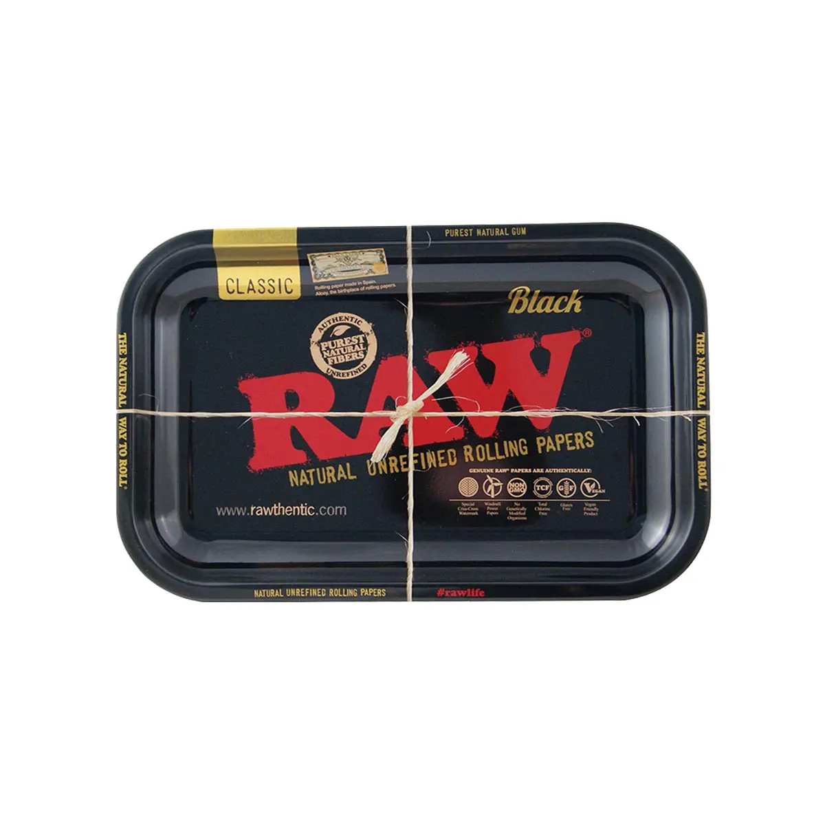 RAW Rolling Tray Plateau à rouler Small Noir