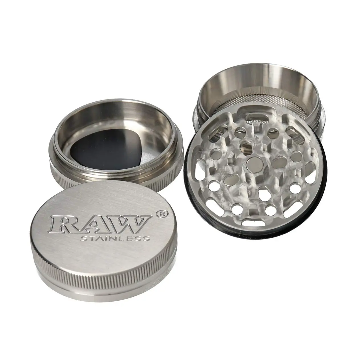 Grinder RAW Acier Inox 4 Parties 50 mm