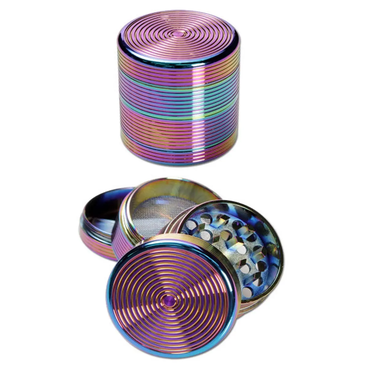 Grinder en métal - rainbow effect 4 pcs. Ø 40 mm