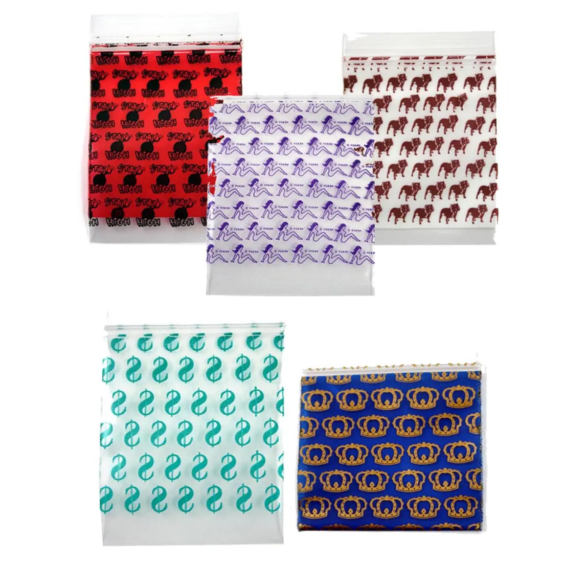 Sachets Zip "motif" 50 x 50 mm 100 pcs