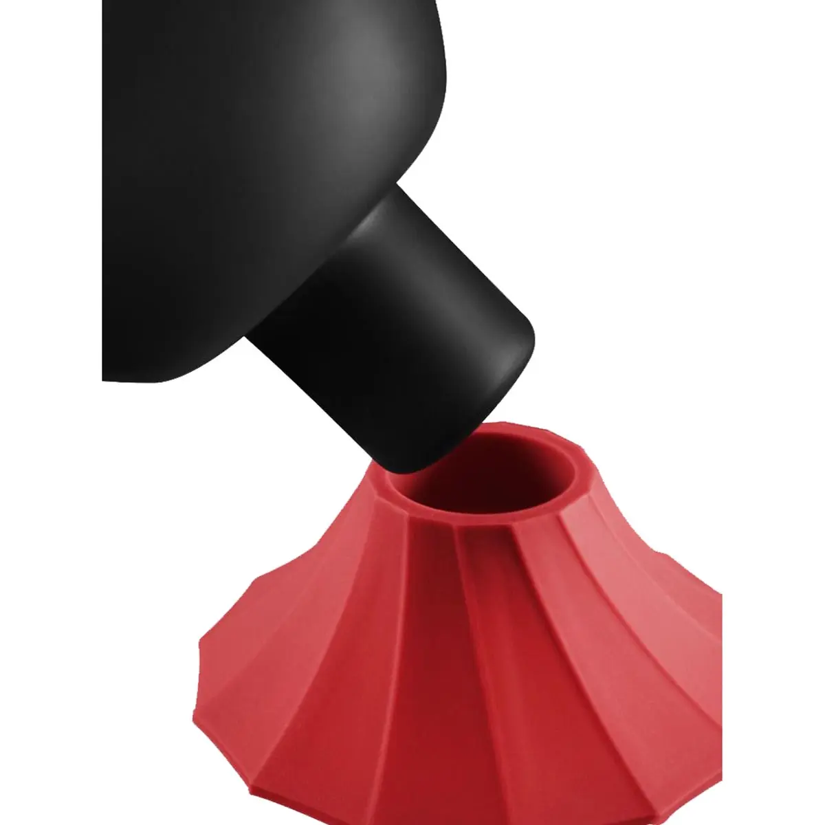 Heisenberg Bong en verre avec base en silicone 'Black Skyler'