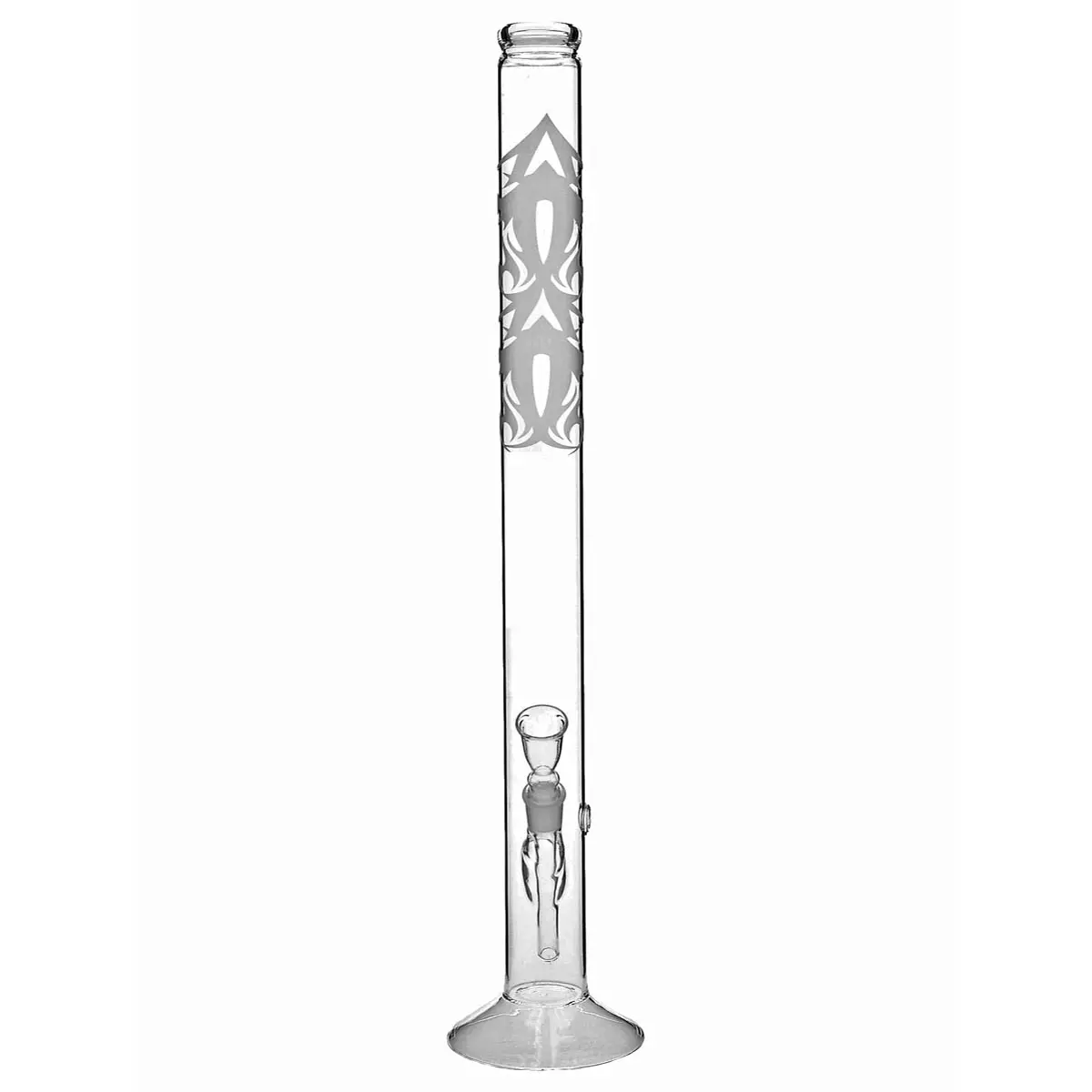 Bong en verre 60cm sablé