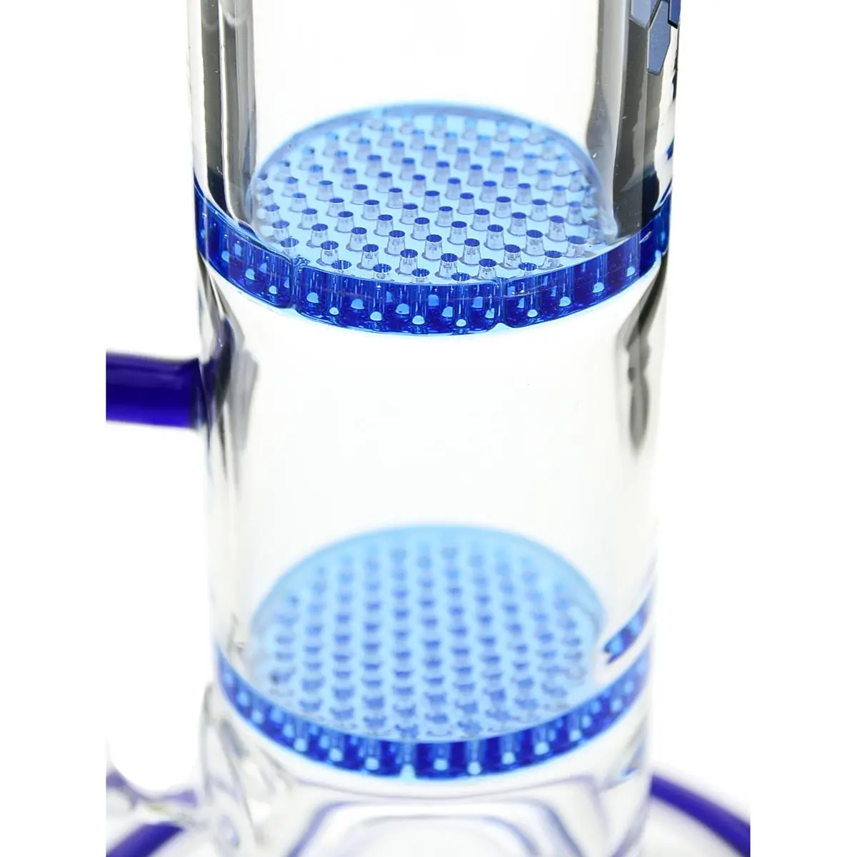 Black Leaf bong en verre Double Colored Honeycomb 36cm