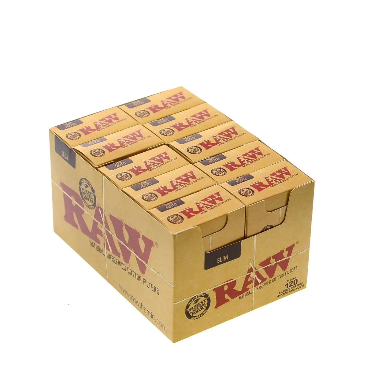 RAW filtres Slim dans boite - 10 x