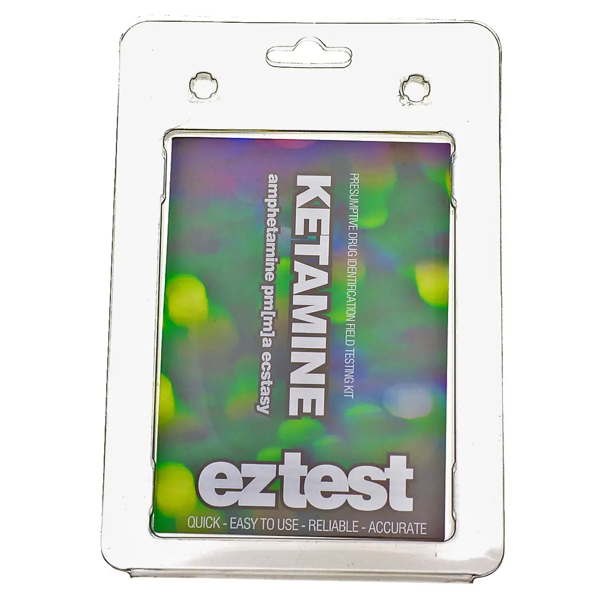 eztest Tube pour kétamine, PMA PMMA, amphétamines, ecstasy