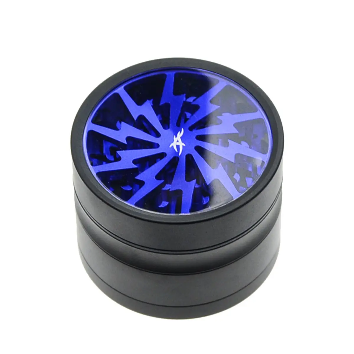 Thorinder Grinder avec fenêtre noir / bleu