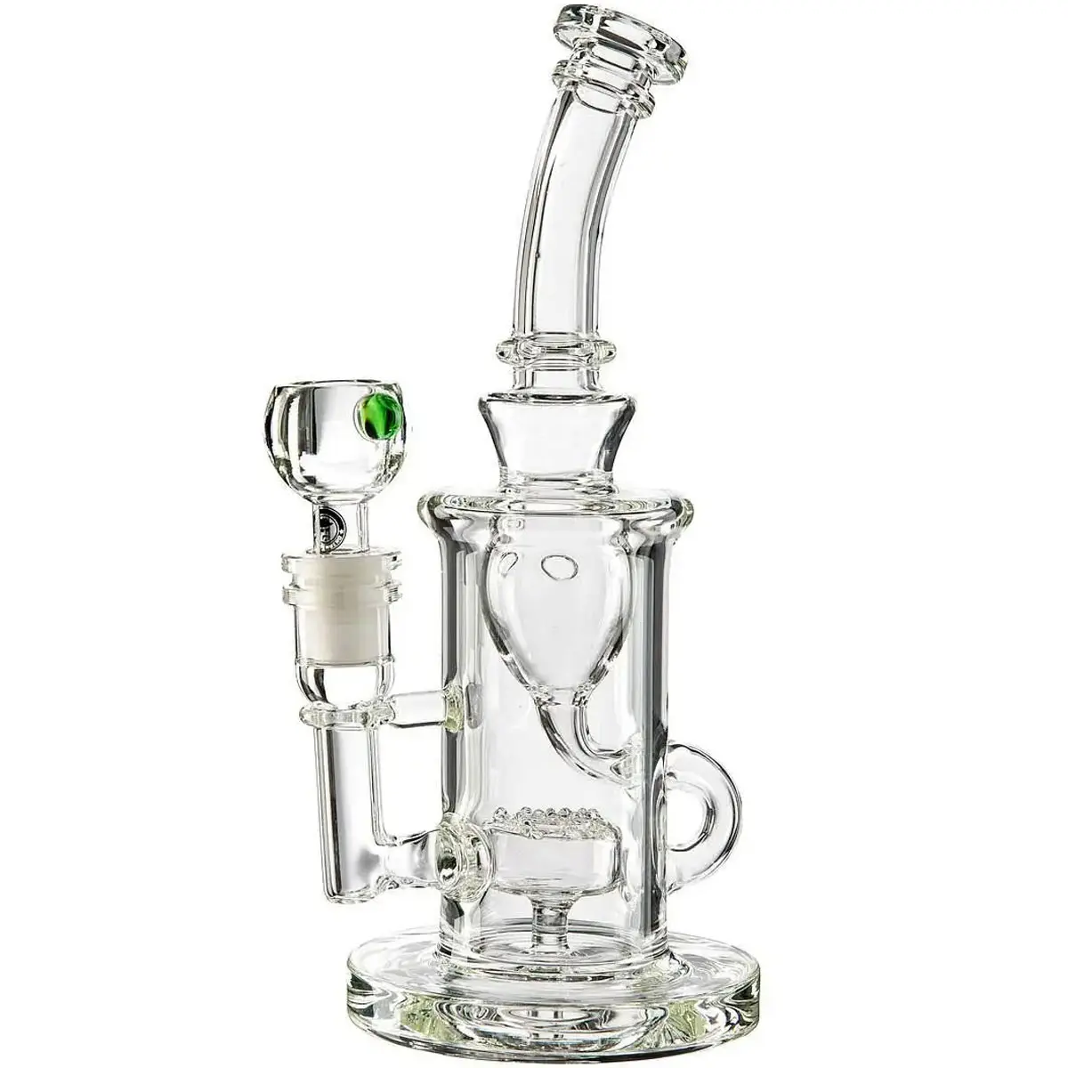 Bong en verre 'Recycler' Sans Logo 25cm