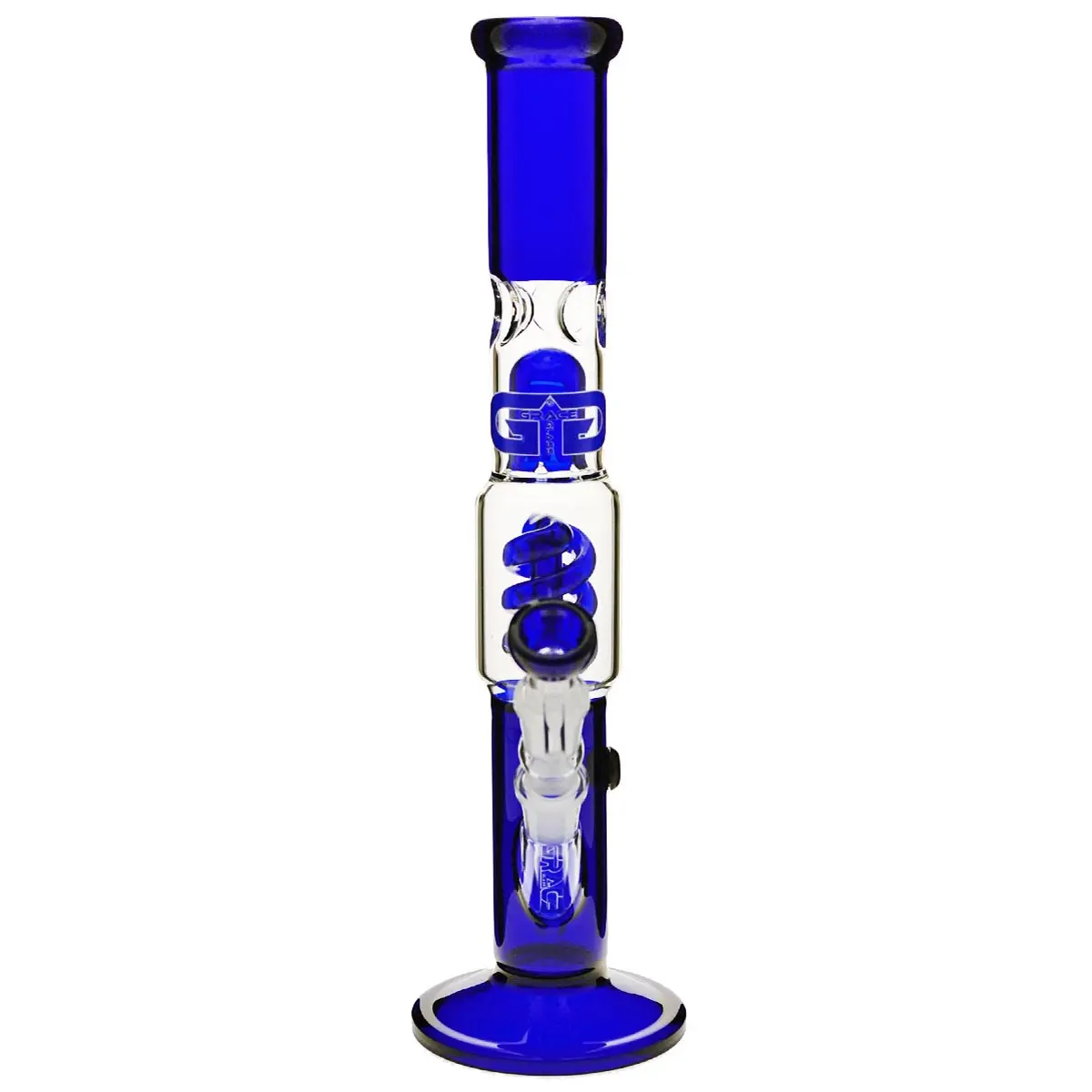 Grace Glass Bong en verre "Straight Blue Samantha" 39cm
