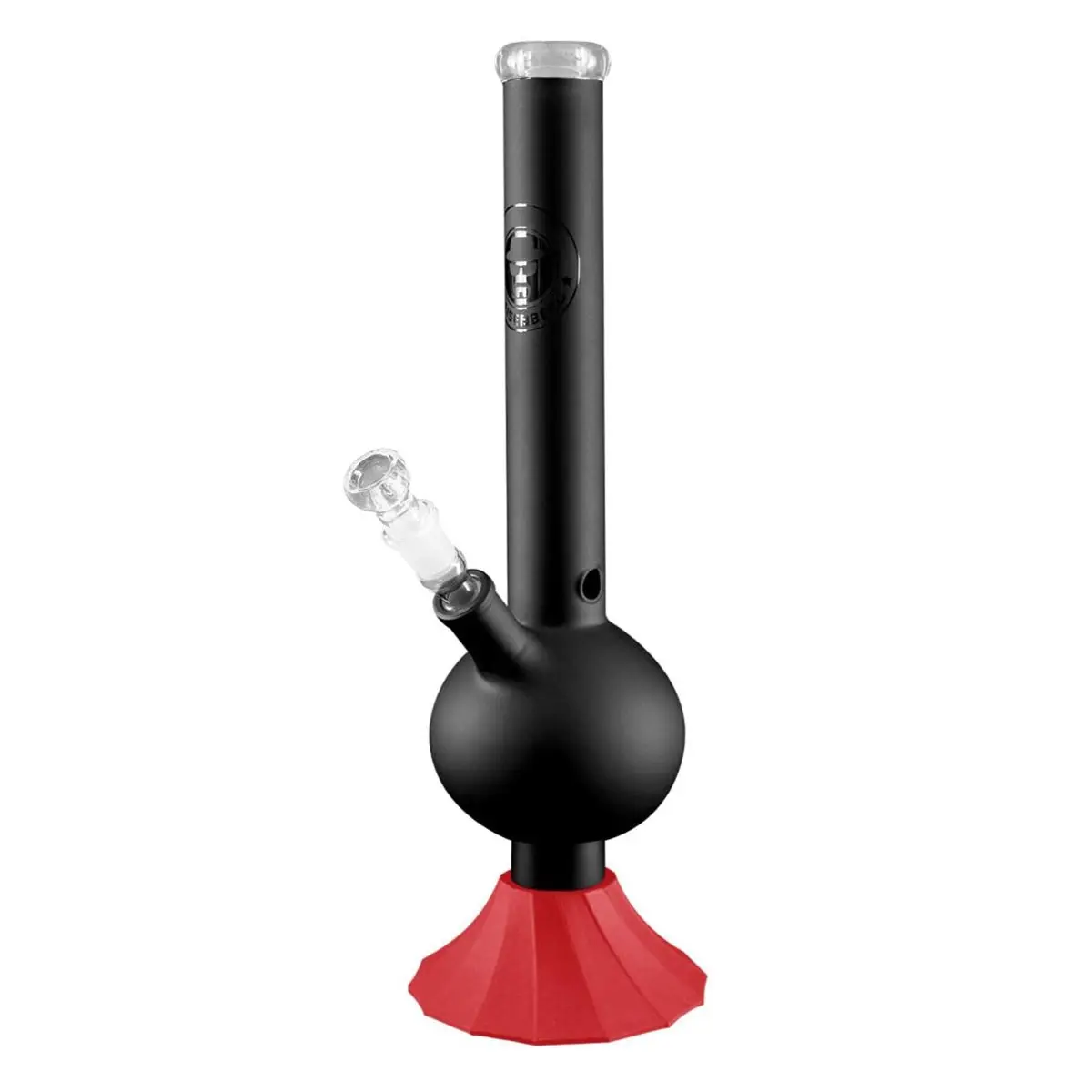 Heisenberg Bong en verre avec base en silicone 'Black Skyler'