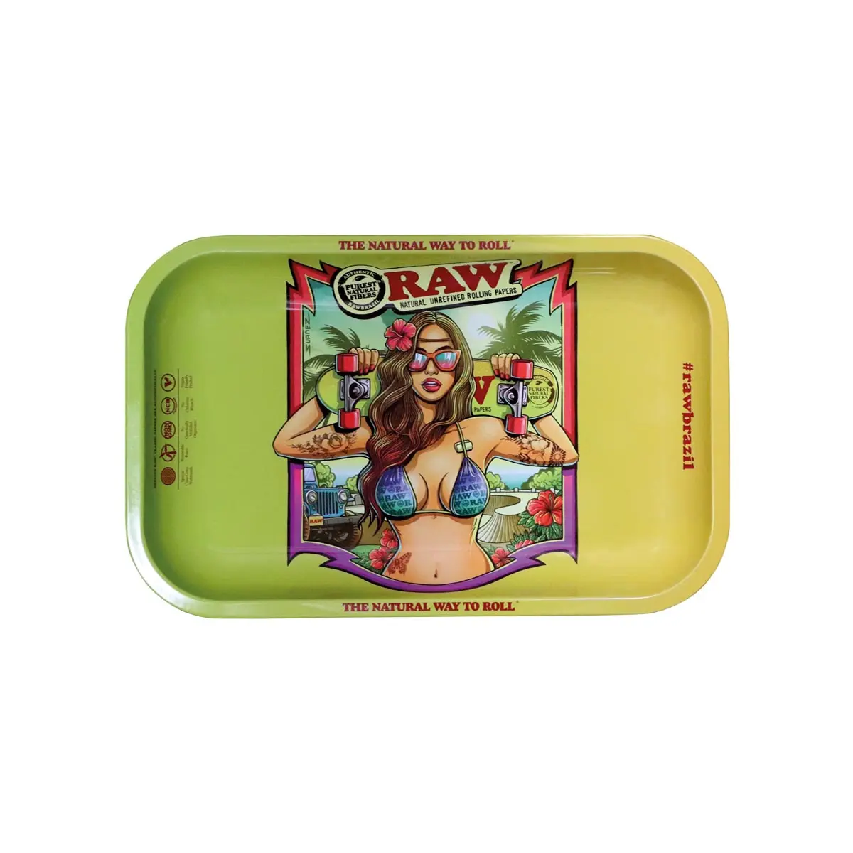 RAW Rolling Tray Plateau à rouler Small Brésil 2