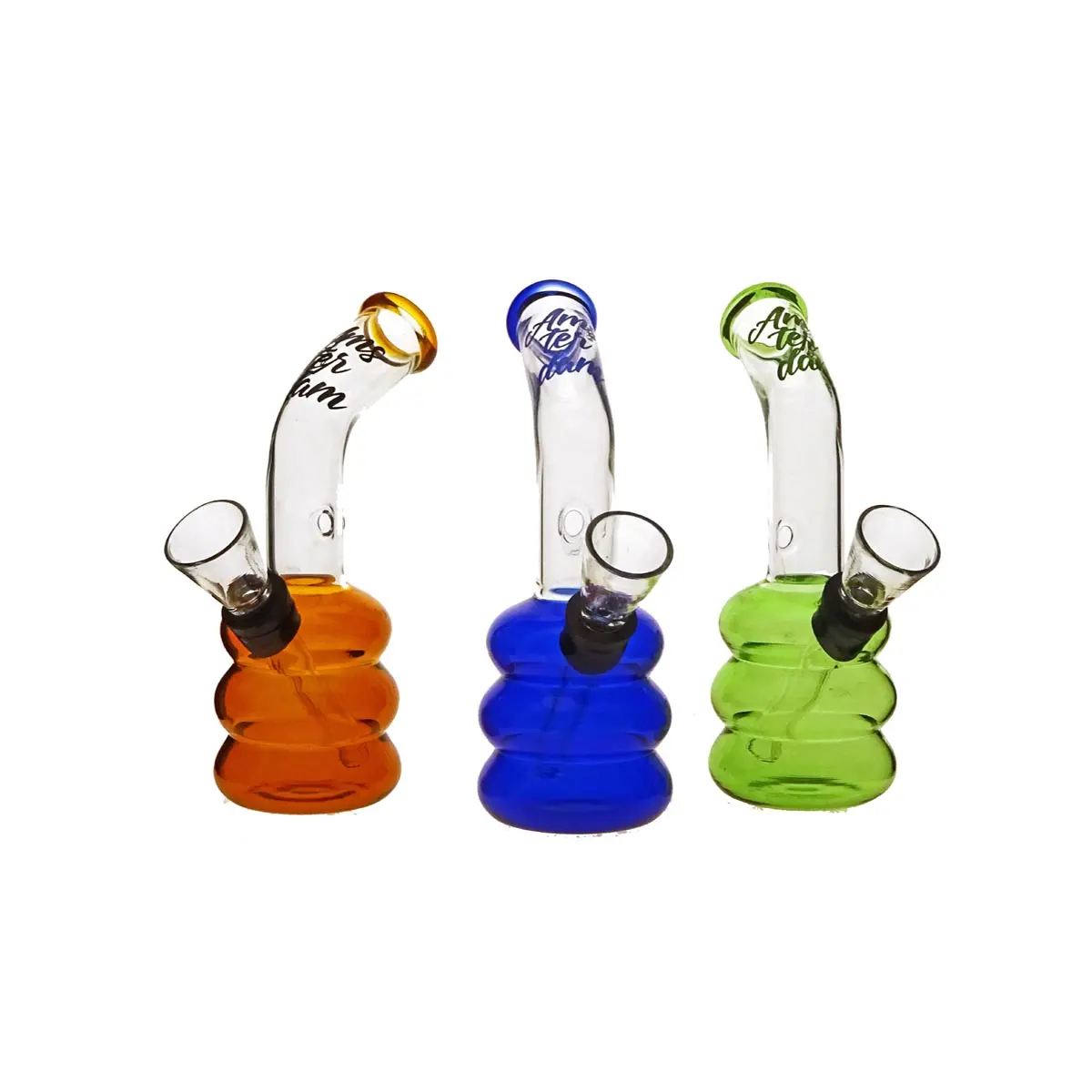 Mini pipe en verre Amsterdam 12cm - Pneus