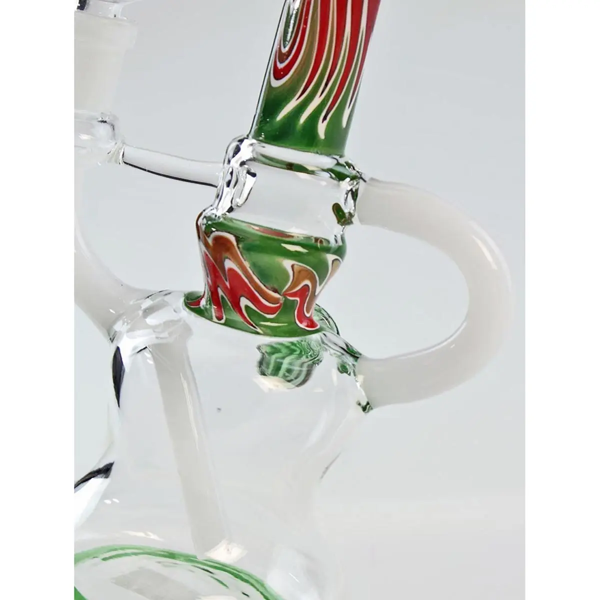Recycler Bong Art en verre vert