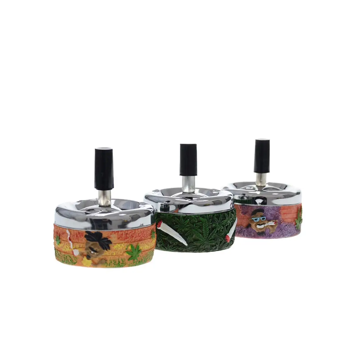 Cendrier poussoir chanvre