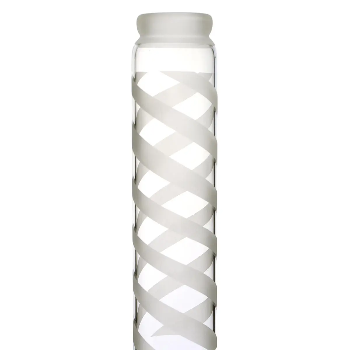 Bong en verre sablé 43cm