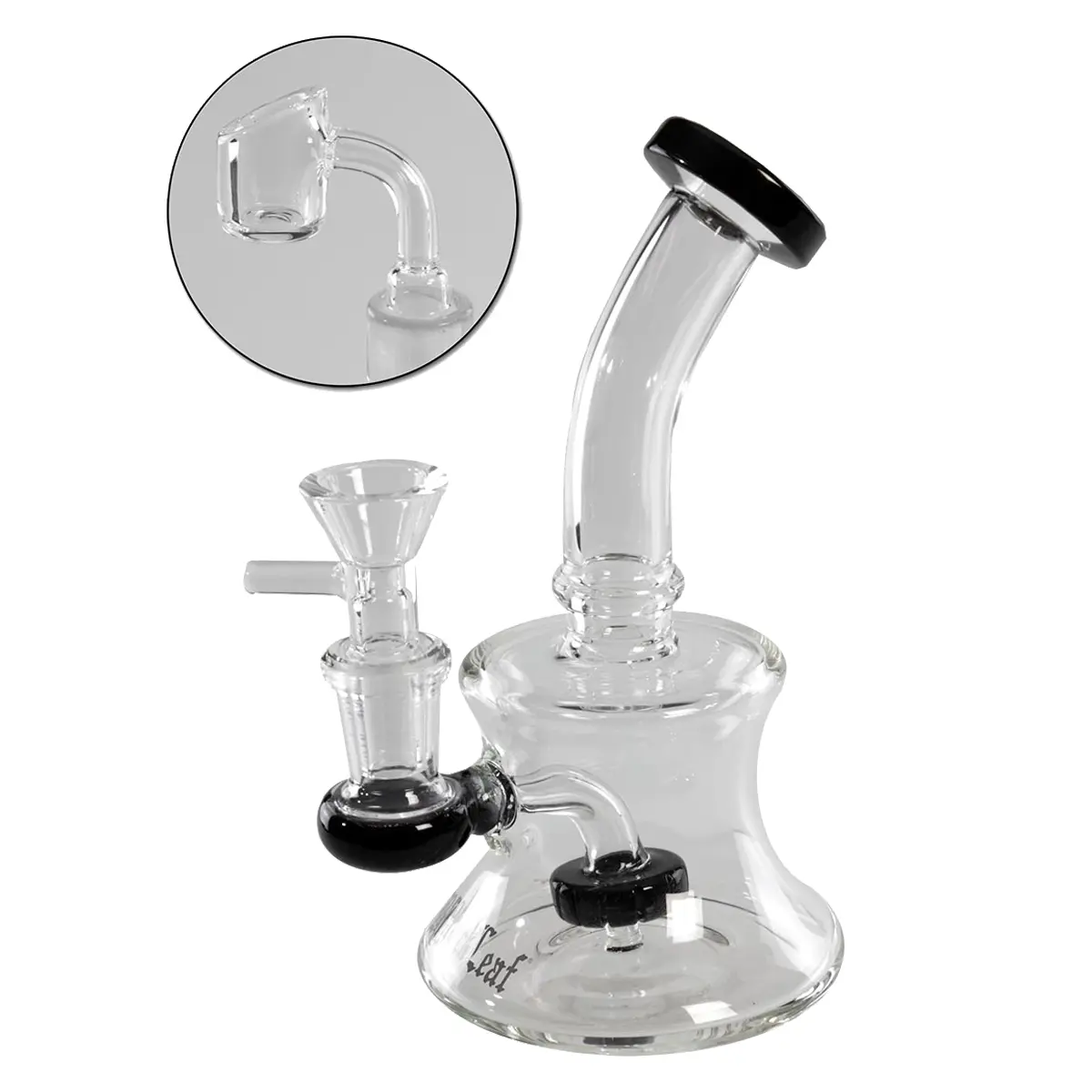 Bubbler Black Leaf pour herbes + huile