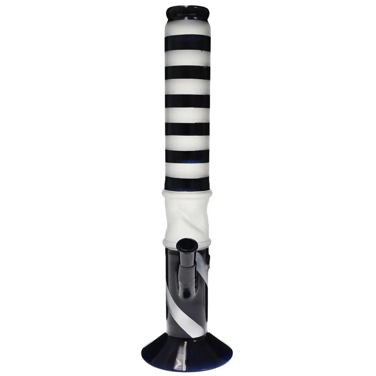 Bang en verre noir ICE sablé 43cm