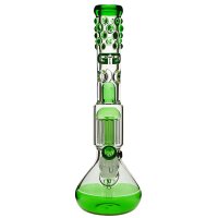 Grace Glass Bong en verre "Prurient Green Penny" 46cm