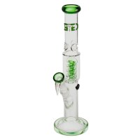 Grace Glass Bong en verre "Dainty Green Diane" 37 cm