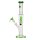 Grace Glass Bong en verre "Dainty Green Diane" 37 cm