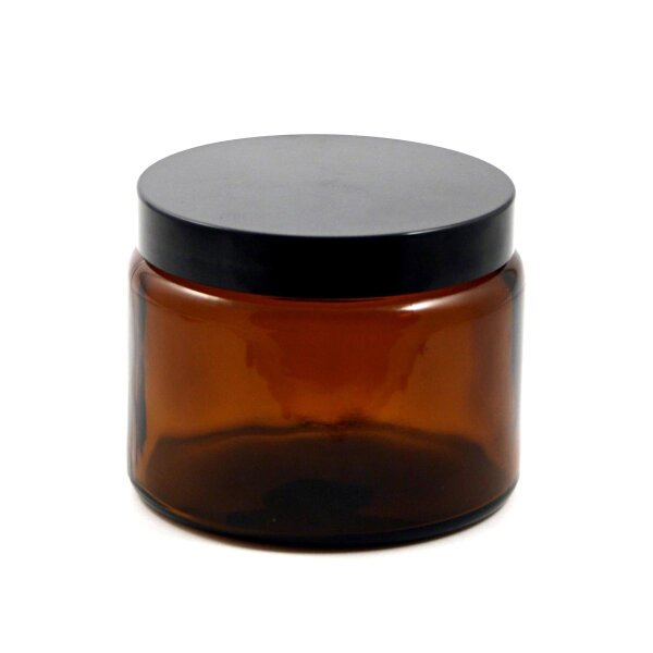 Pot en verre à couvercle, brun, 500 ml