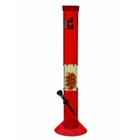 Bud Boy Bong en acrylique avec perc  "Red Cane Boy"