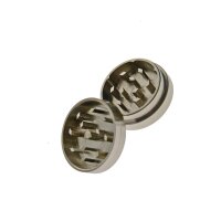 Grinder Black Leaf en acier inoxydable 2 pièces -...