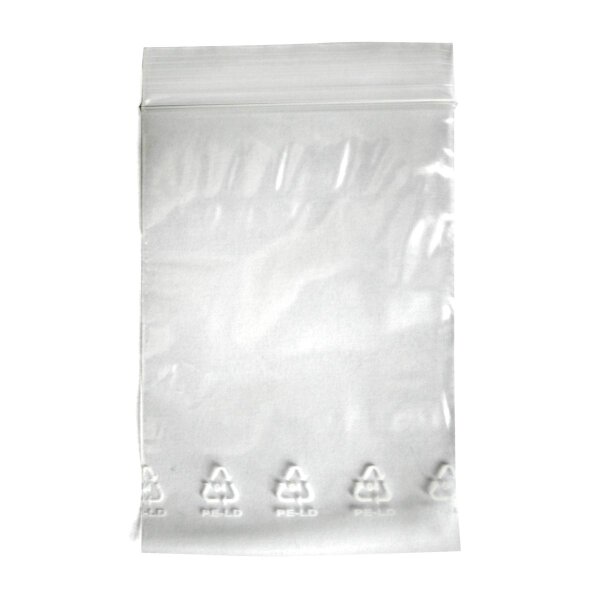 Sachets fermeture zip - 50µ, 100 pcs - différents formats