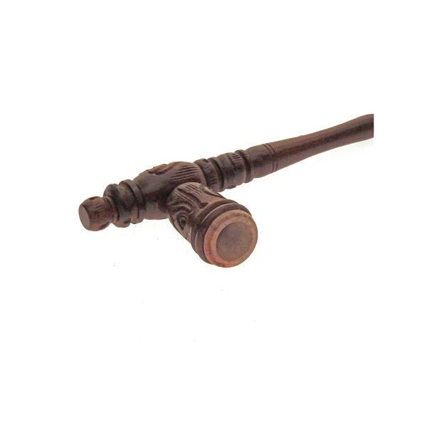 Pipe en bois avec insert en pierre ollaire 16,5cm