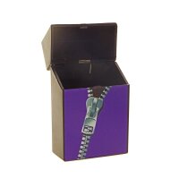 Boîte à cigarettes Zipper violette