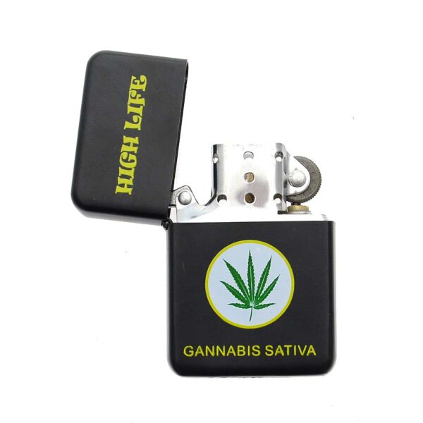 Briquet à lessence "Cannabis"