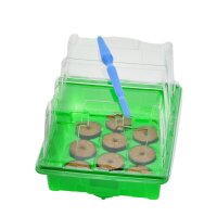 Mini-serre "Emily" (20 x 16 x 14 cm) + 10 Pastilles de coco & Plantoir gratuit