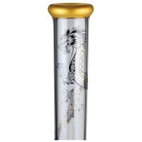 Black Leaf Bong GTI Golden Dragon droit ICE