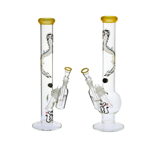 Black Leaf Bong GTI Golden Dragon