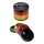 Grinder Black Leaf Rasta Alu 4 pcs 39 mm
