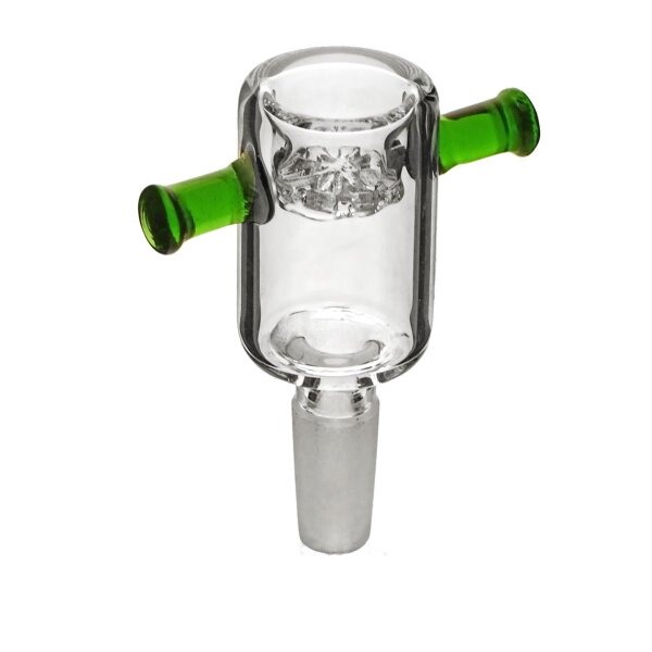 Douille de verre sans tamis vert 10mm