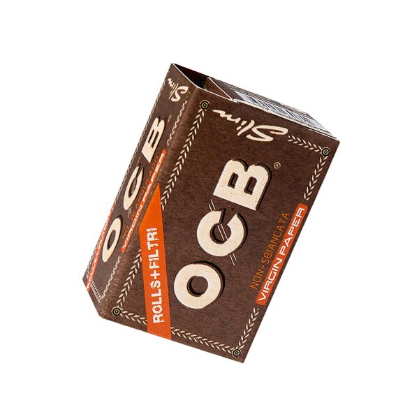 OCB Rouleaux Virgin Rolls + Tips écrus