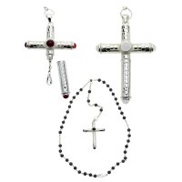 Croix avec cuillère integré & agates