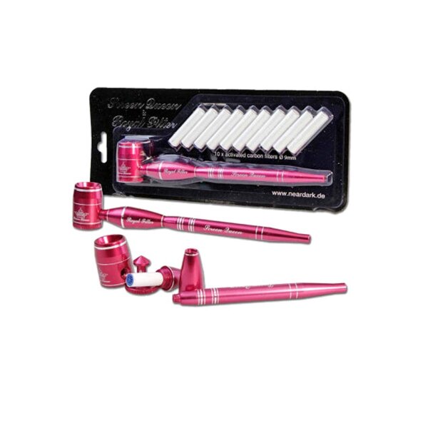 Pipe Screen Queen avec adaptateur Royal Filter rouge