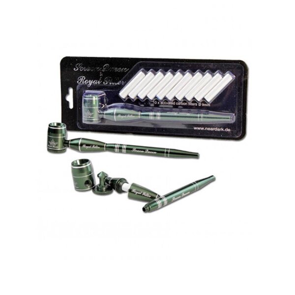 Pipe Screen Queen avec adaptateur Royal Filter vert