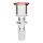 Foyer en verre cylindre rouge 14,5