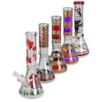 Bong en verre peint à la main Ice 18,8